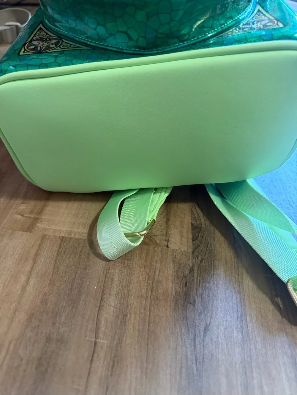 Loungefly Green Disney Tiana Stained-Glass Mini Backpack
